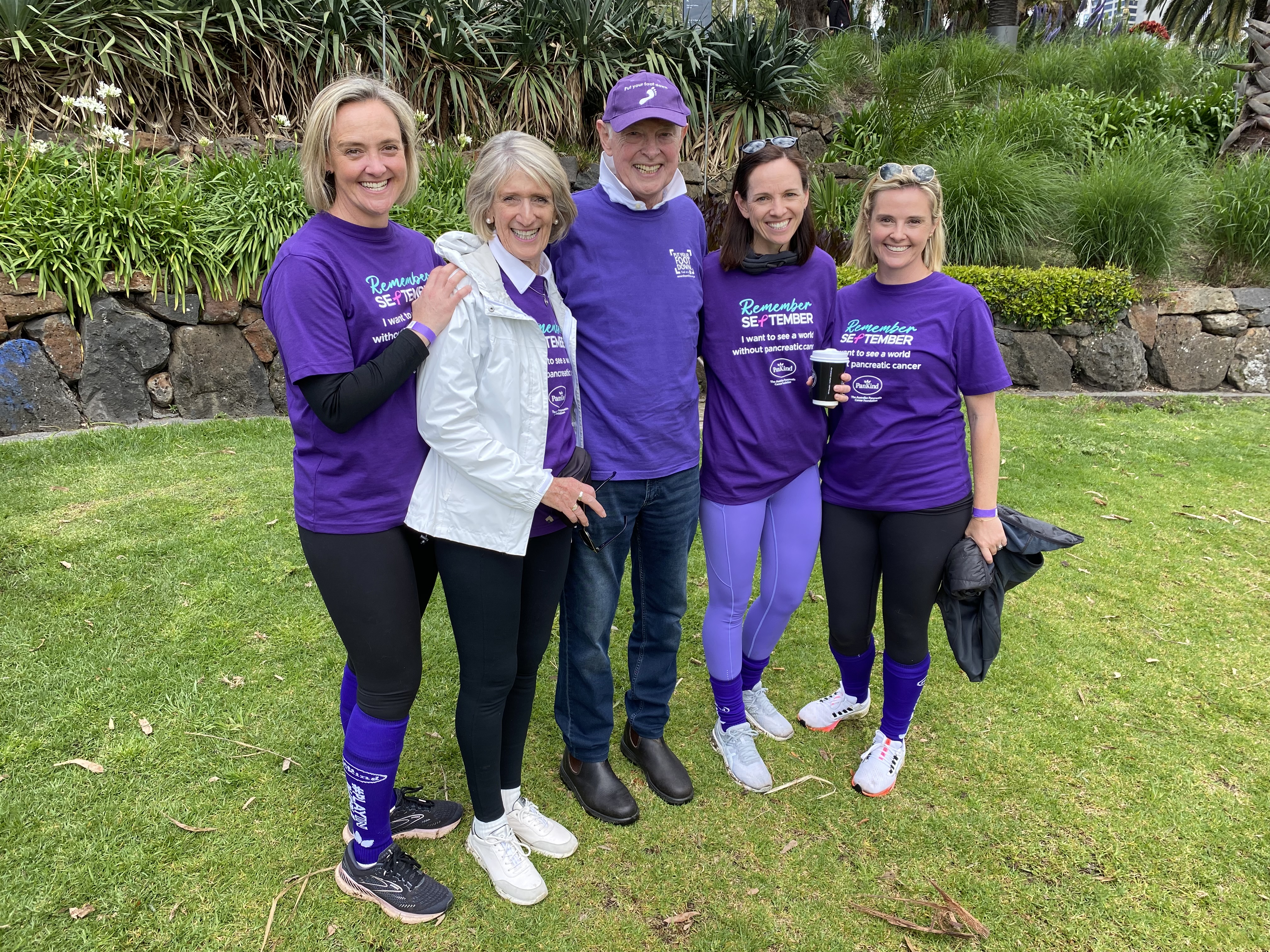 Emily with her father, sisters and mother at a Pankind event